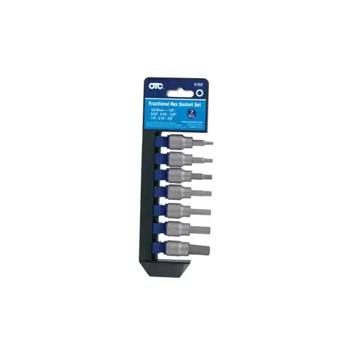 7 Piece SAE Hex Bit Socket Set 7 Piece SAE Hex Bit Socket Set