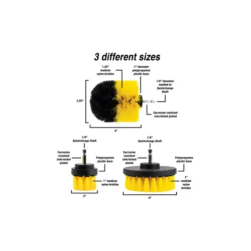 3pc Power Tool Brush set 3pc Power Tool Brush set