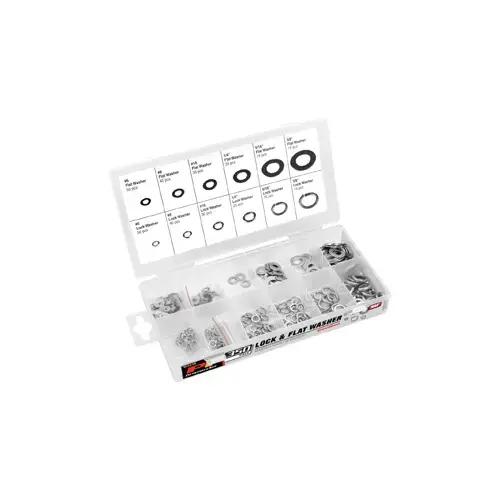 350 Piece Lock Flat Washer Set 350 Piece Lock Flat Washer Set