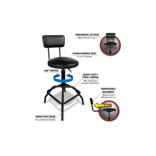 Pneumatic Stool with Removable Pneumatic Stool with Removable