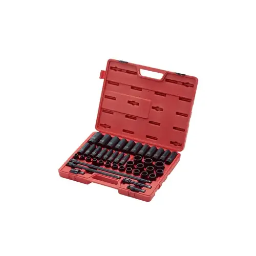 1/2" Drive 43 Piece Metric Master Impact Socket Se 1/2" Drive 43 Piece Metric Master Impact Socket Se