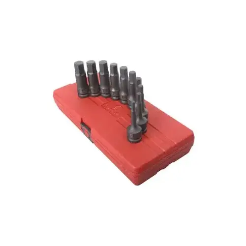 1/2 Inch Drive Metric 4 Inch Long Hex Impact Bit Socket Set - 10 Piece 1/2 Inch Drive Metric 4 Inch Long Hex Impact Bit Socket Set - 10 Piece