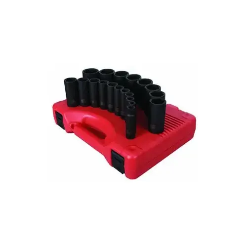 19-Piece 1/2 in. Drive Deep Fractiona 19-Piece 1/2 in. Drive Deep Fractiona