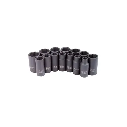 14-Piece 3/8 in. Drive Metric Mid-Dep 14-Piece 3/8 in. Drive Metric Mid-Dep