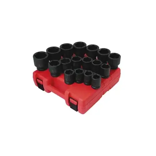 3/4" Drive 17 Piece SAE Heavy-Duty Impact Socket S 3/4" Drive 17 Piece SAE Heavy-Duty Impact Socket S