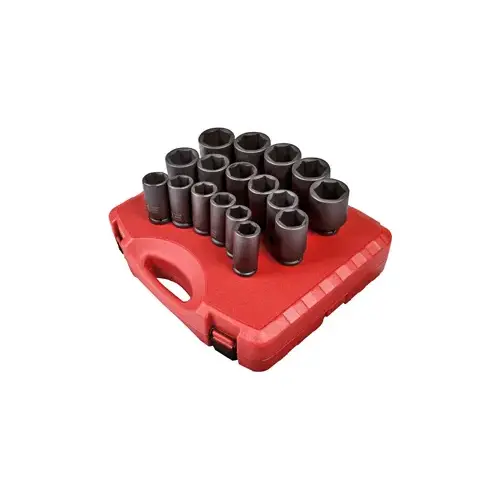 3/4" Drive 17 Piece SAE Deep Impact Socket Set 3/4" Drive 17 Piece SAE Deep Impact Socket Set