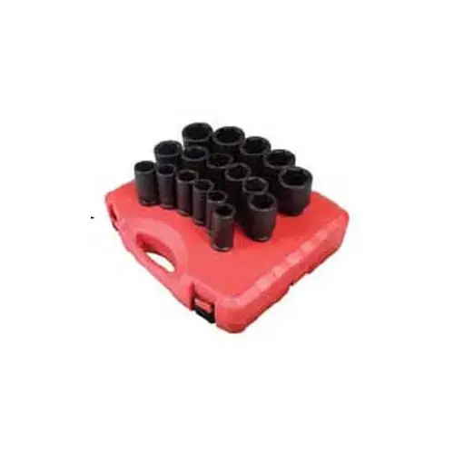 17 PC 3/4" DR METRIC DEEP IMPACT SOCKET SET 17 PC 3/4" DR METRIC DEEP IMPACT SOCKET SET