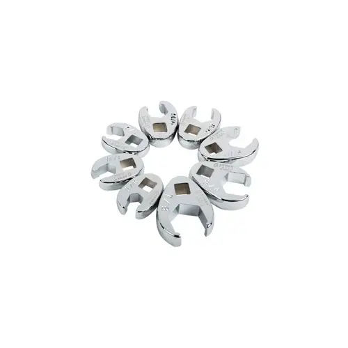 8PC SAE FLARE CROWFOOT WRENCH SET 3/8"-7/8" 8PC SAE FLARE CROWFOOT WRENCH SET 3/8"-7/8"
