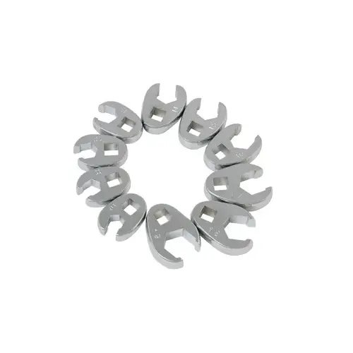 3/8" Drive 10 Piece Metric Flare Nut Crowfoot Wren 3/8" Drive 10 Piece Metric Flare Nut Crowfoot Wren