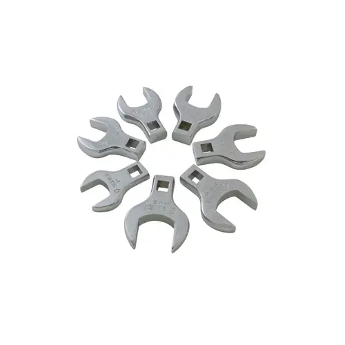 7 Piece 1/2" Dr. Jumbo SAE Crowfoot Wrench Set 7 Piece 1/2" Dr. Jumbo SAE Crowfoot Wrench Set
