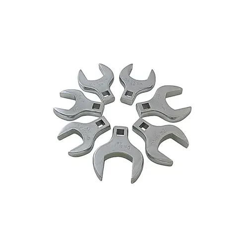 7 Pc.1/2" Dr. Metric Jumbo Crowfoot Wrench Set 7 Pc.1/2" Dr. Metric Jumbo Crowfoot Wrench Set