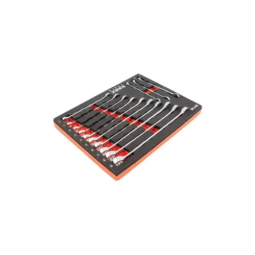 13 Pc. V-Groove Metric Wrench Set in EVA Foam 7mm-19mm 13 Pc. V-Groove Metric Wrench Set in EVA Foam 7mm-19mm