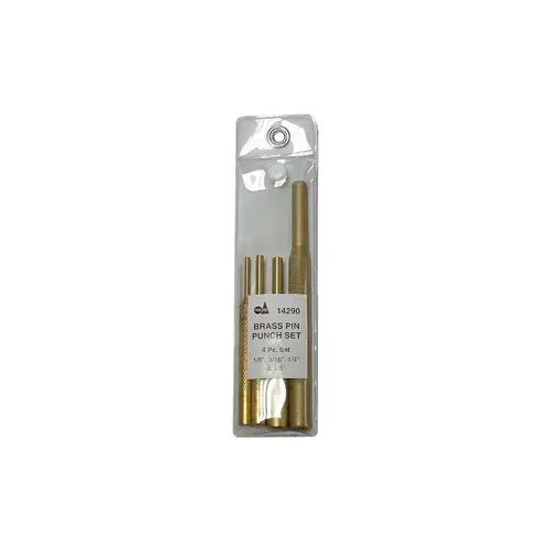 4 Piece Brass Pin Punch Set 4 Piece Brass Pin Punch Set