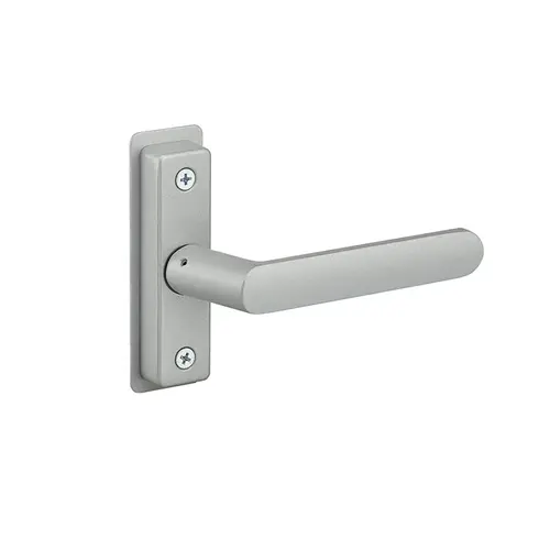 4568 Eurostyle Deadlatch Straight Handle, Satin Aluminum