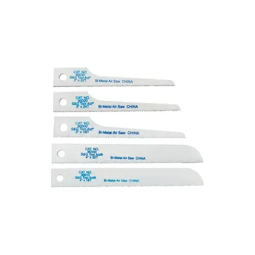 90050 Reciprocating Air Saw Blade Assortment, Bi-Metal 90050 Reciprocating Air Saw Blade Assortment, Bi-Metal