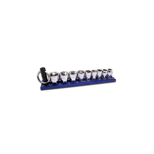 9-Piece DUAL DRIVE Metric Shallow Chrome Sockets Set 9-Piece DUAL DRIVE Metric Shallow Chrome Sockets Set