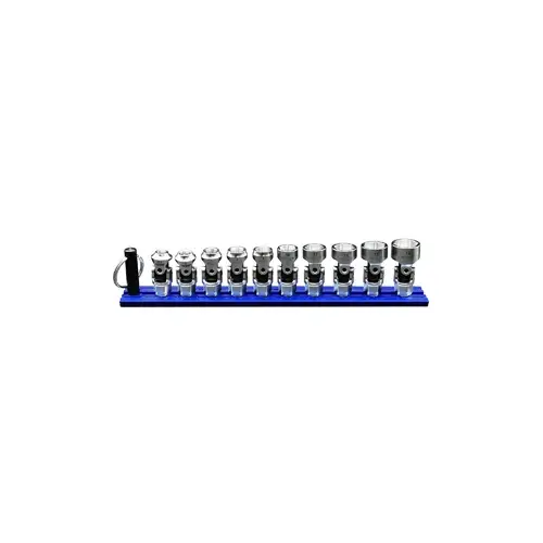 10 PC. 6-PT DUAL DRIVE STUBBY UJ METRIC SOCKET SET 10 PC. 6-PT DUAL DRIVE STUBBY UJ METRIC SOCKET SET