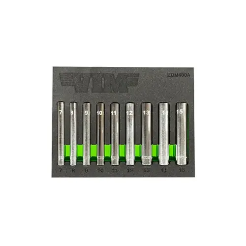9 PC. 1/4 inch EXTRA DEEP 6 PT 9 PC. 1/4 inch EXTRA DEEP 6 PT