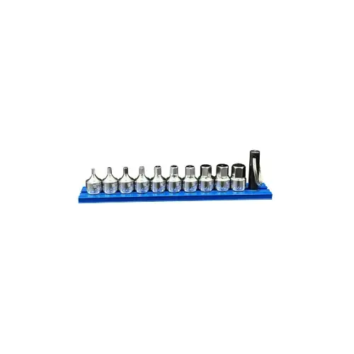 10 PC. 1/4 inch DR. STUBBY HEX METRIC DRIVER 10 PC. 1/4 inch DR. STUBBY HEX METRIC DRIVER