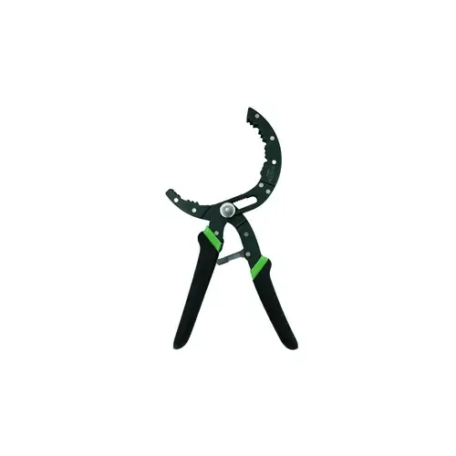 Auto gripping, locking oil filter pliers Auto gripping, locking oil filter pliers