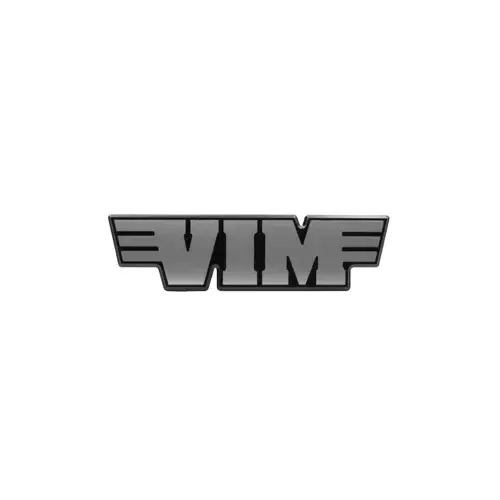 Vim Aluminum Badge Vim Aluminum Badge