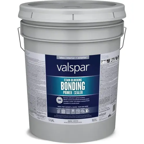 Valspar Interior/Exterior Bonding Water-Based Wall and Ceiling Primer, 5-Gallon Valspar Interior/Exterior Bonding Water-Based Wall and Ceiling Primer, 5-Gallon