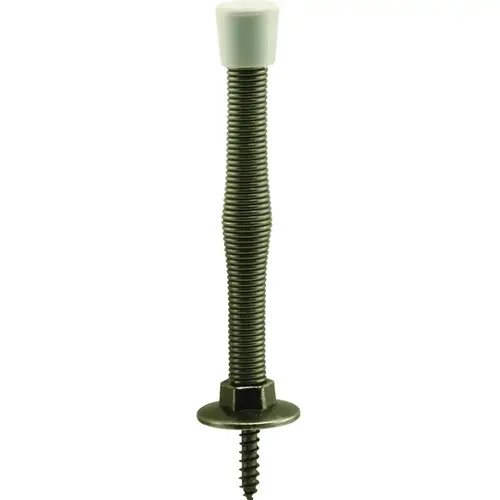 Spring Door Stop Antique Brass 3" - pack of 10 Spring Door Stop Antique Brass 3" - pack of 10