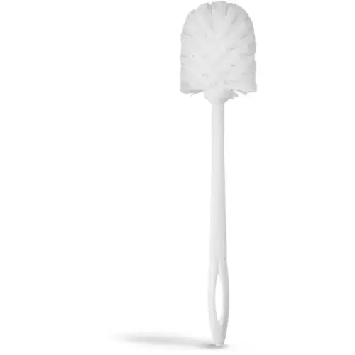 15-in Toilet Bowl Brush with Plastic Handle, White 15-in Toilet Bowl Brush with Plastic Handle, White
