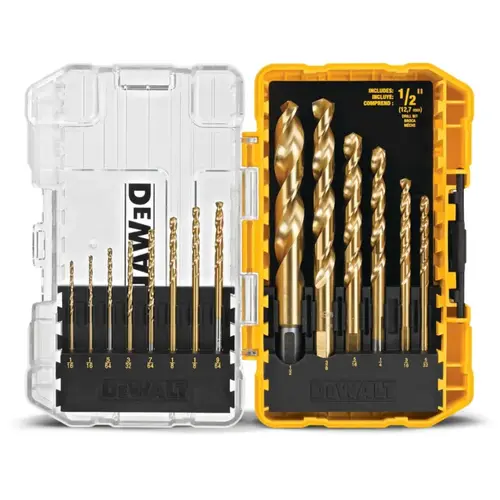 DeWalt 14-Piece Titanium Drill Bits - pack of 13 DeWalt 14-Piece Titanium Drill Bits - pack of 13