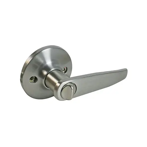Straight Privacy Lever Satin Nickel Straight Privacy Lever Satin Nickel