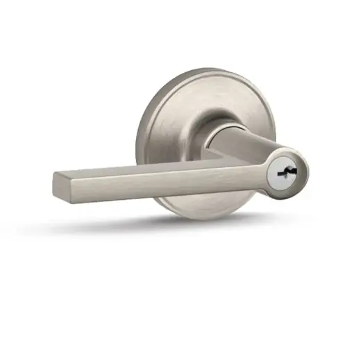 Schlage Solstice Entry Lever Satin Nickel Schlage Solstice Entry Lever Satin Nickel
