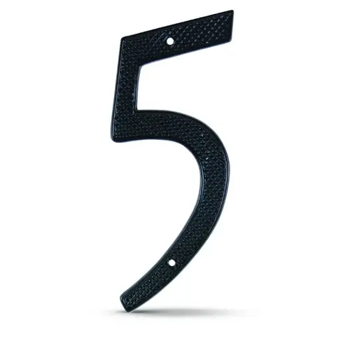 4" Numbers Black "5" - pack of 5 4" Numbers Black "5" - pack of 5