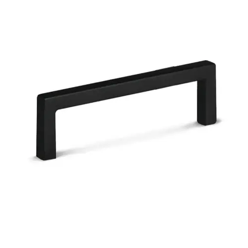 Modern Square Style Pull Matte Black 3-3/4" - pack of 5 Modern Square Style Pull Matte Black 3-3/4" - pack of 5