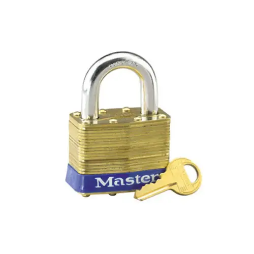 2" Wide Laminated Brass Body, 1-1/2" Tall 3/8" Diameter Hardened Boron Alloy Shackle, 4 Pin Cylinder 2in (51mm) Wide Laminated Brass Pin Tumbler Padlock 2" Wide Laminated Brass Body, 1-1/2" Tall 3/8" Diameter Hardened Boron Alloy Shackle, 4 Pin Cylinder 2in (51mm) Wide Laminated Brass Pin Tumbler Padlock