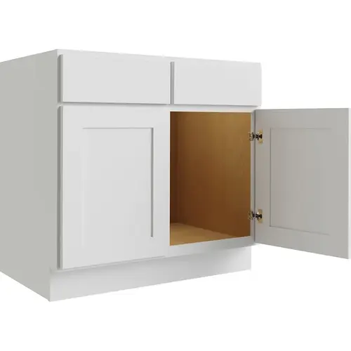 Relibilt Parkstone White Sink Base Cabinet, 30-in W Relibilt Parkstone White Sink Base Cabinet, 30-in W