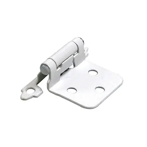 1-5/8" Flush Mount Self-Closing Hinges White 1-5/8" Flush Mount Self-Closing Hinges White