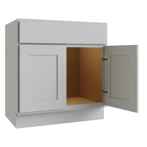 Reliabilt Parkstone Grey Vanity Base, 36-in x 34-1/2-in x 21-in Reliabilt Parkstone Grey Vanity Base, 36-in x 34-1/2-in x 21-in