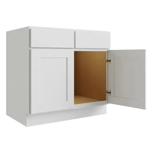 Reliabilt Parkstone White Sink Base Cabinet, 42-in W Reliabilt Parkstone White Sink Base Cabinet, 42-in W