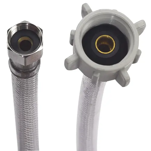 PVC Toilet Supply Line 3/8" Flare x 7/8" Ballcock x 12" PVC Toilet Supply Line 3/8" Flare x 7/8" Ballcock x 12"