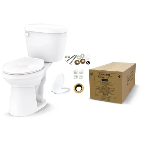 Gerber Maxwell 1.28 GPF AIO Elongated Toilet, ADA Compliant Gerber Maxwell 1.28 GPF AIO Elongated Toilet, ADA Compliant