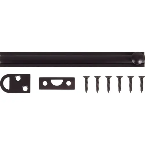Door Surface Bolt, 6 Inches, Oil-Rubbed Bronze Door Surface Bolt, 6 Inches, Oil-Rubbed Bronze
