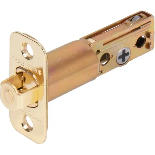 Latch for Round Pocket Door Locks, Privacy (Bed/Bath), 2-3/8 Inches, Polished Brass Latch for Round Pocket Door Locks, Privacy (Bed/Bath), 2-3/8 Inches, Polished Brass