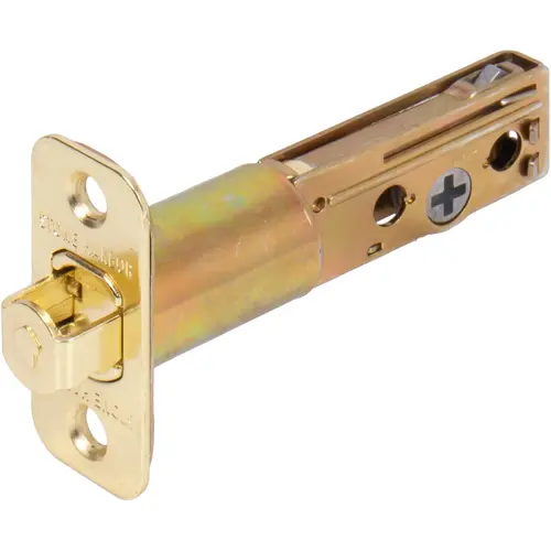 2-3/4" Passage Latch for Round Pocket Door Lock - Polished Brass 2-3/4" Passage Latch for Round Pocket Door Lock - Polished Brass