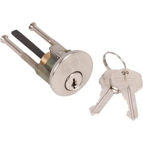 Cylinder Assembly for Contemporary Deadbolts & Handlesets, KW Keyway, Satin Nickel Cylinder Assembly for Contemporary Deadbolts & Handlesets, KW Keyway, Satin Nickel
