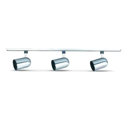 Bright Satin Nickel Track Light 48" 3-Light Bright Satin Nickel Track Light 48" 3-Light