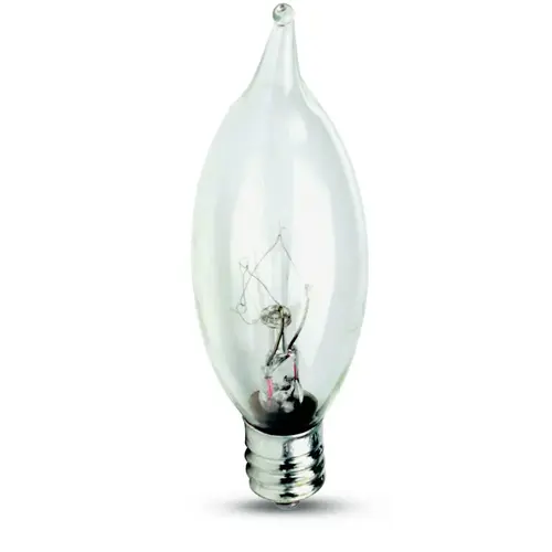 Feit Flame Tip Incandescent Bulb 25W Clear Candelabra Base - pack of 25 Feit Flame Tip Incandescent Bulb 25W Clear Candelabra Base - pack of 25