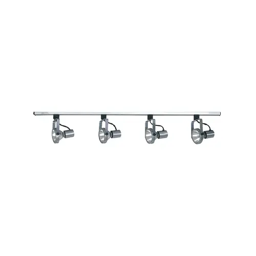 Bright Satin Nickel Track Light 48" 4-Light Bright Satin Nickel Track Light 48" 4-Light