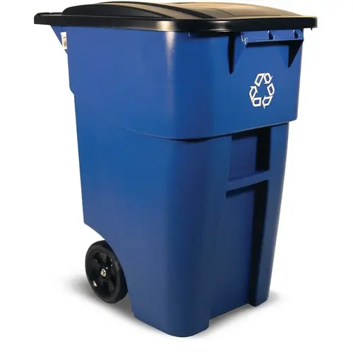 50 Gallon Recycling 2-Wheel Trash Can 50 Gallon Recycling 2-Wheel Trash Can