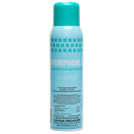 Steriphene II Brand 15oz. Aerosol Can Spring Breeze Scent Disinfectant Deodorant Clear 607500 Steriphene II Brand 15oz. Aerosol Can Spring Breeze Scent Disinfectant Deodorant Clear 607500