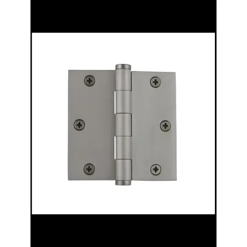Door Hinge Square Corner 3-1/2" Satin Nickel Door Hinge Square Corner 3-1/2" Satin Nickel
